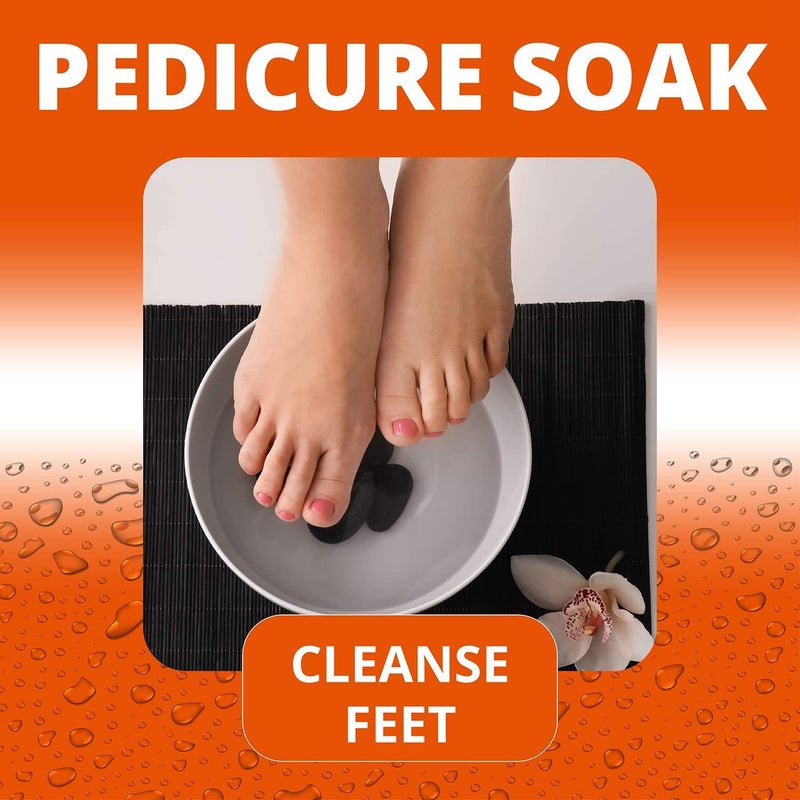 Natural Solution محلول طبيعي من ملح الهيمالايا الوردي لنقع الجسم، جرة من الفلين مليئة ببلورات مشبعة بزيوت المارولا، الأفضل للاسترخاء العضلي، نقع القدمين - 21.2 أونصة - Image 4